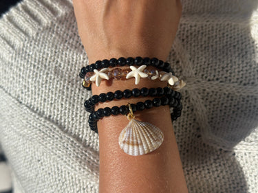 Pulsera estrella de mar negra